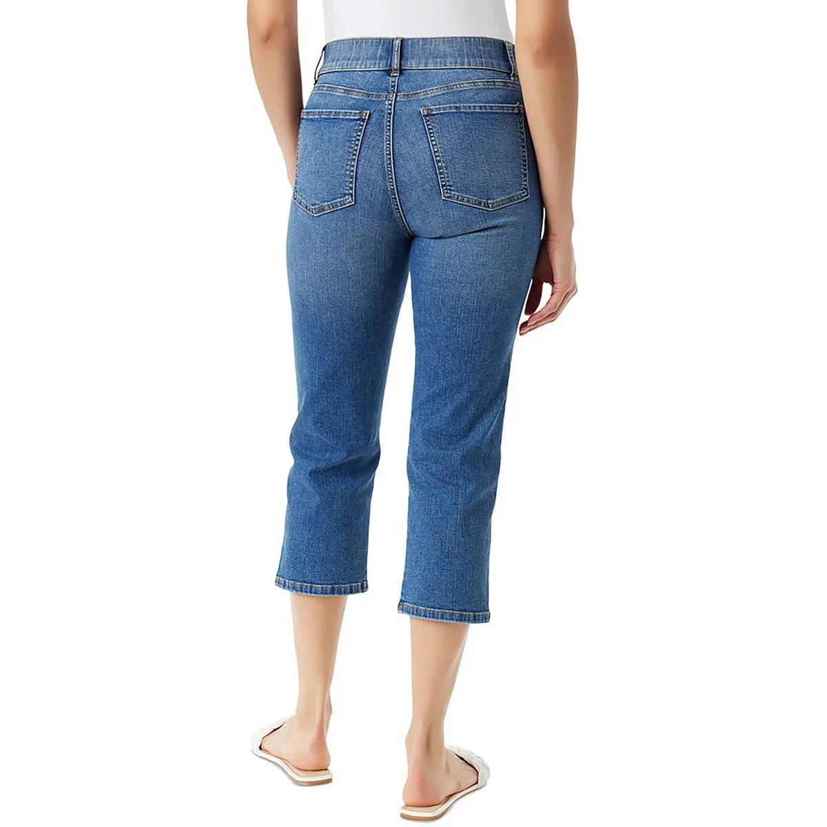 Womens Denim Slimming Capri Jeans