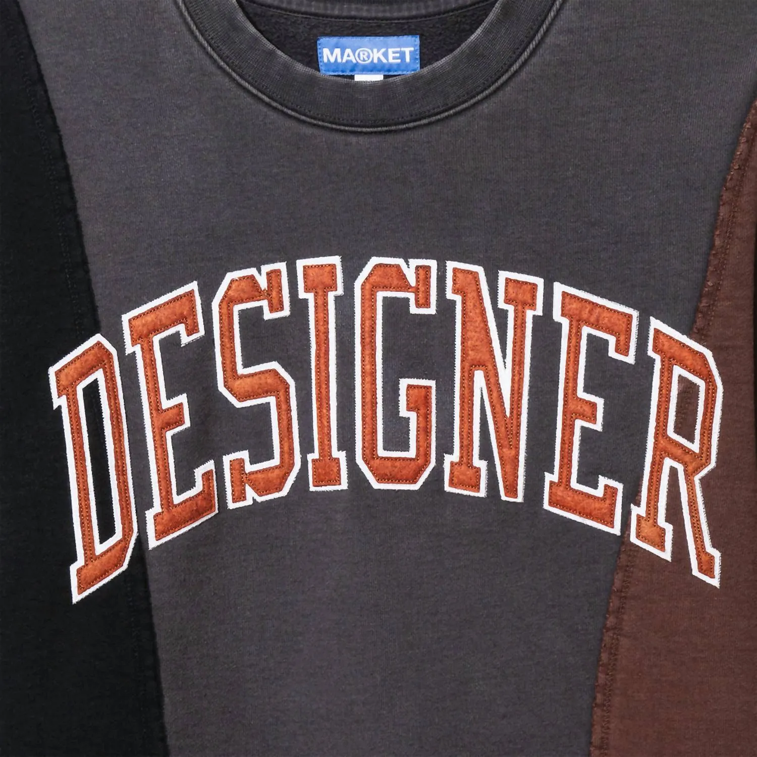 Women's Designer Arc 3 Panel Crewneck Sweatshirt In Black