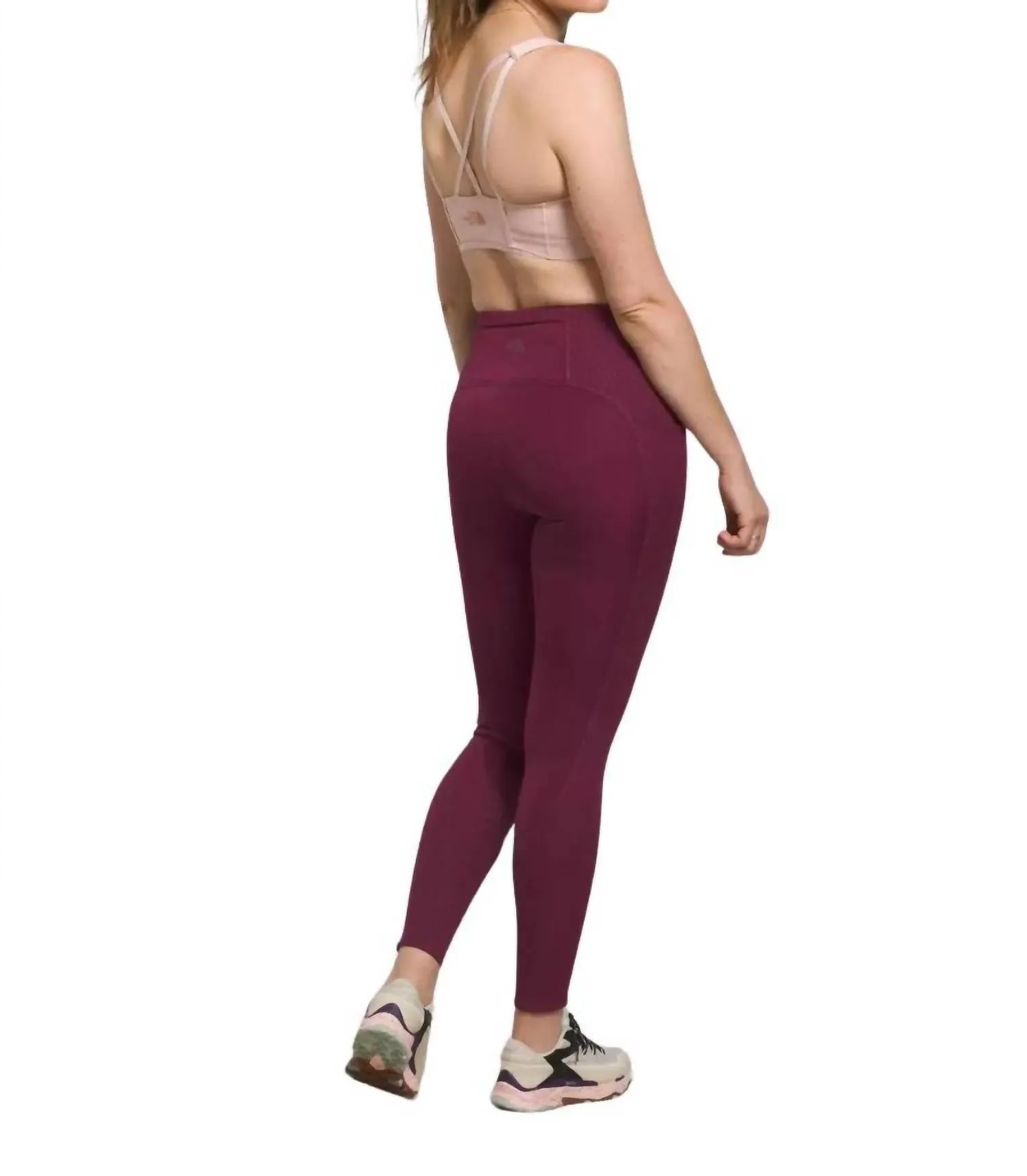 Women's Dune Sky Pocket Tight Leggings - Regular Fit In Boysenberry
