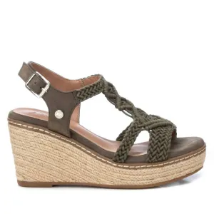Women's Jute Wedge Sandals In Kaki