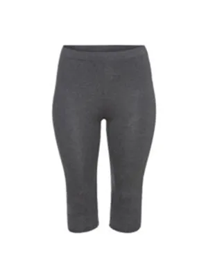 Women's Plain Capri Leggings,Grey