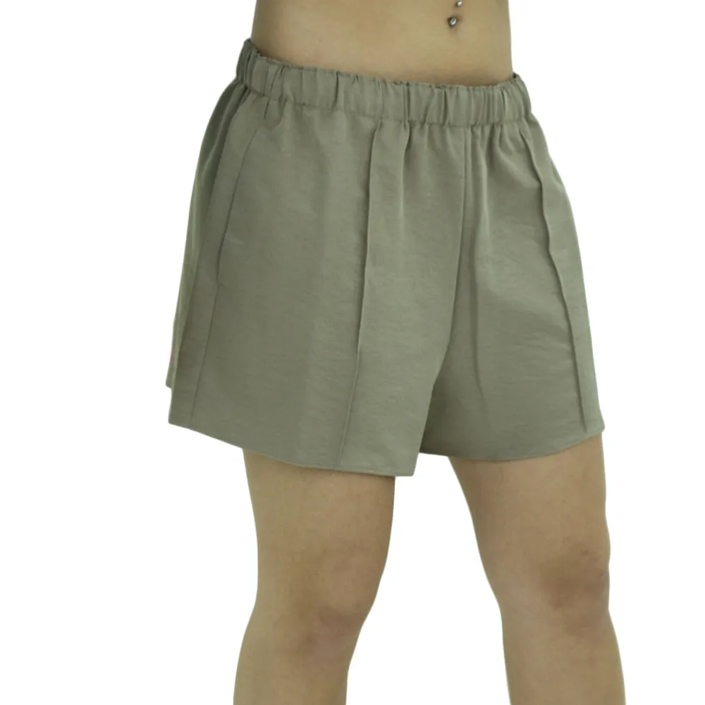 Women's Plain Casual Short,Light Camel