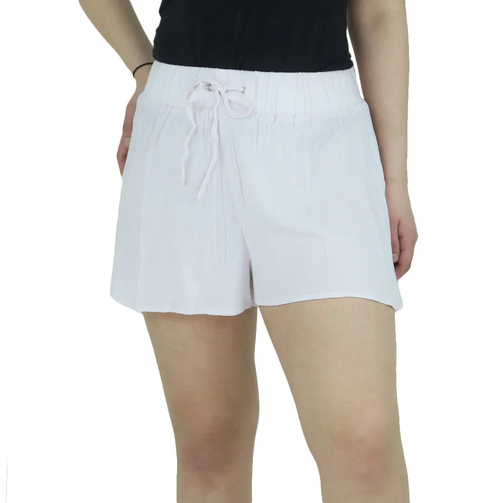 Women's Ribbed Casual Short,Light Pink