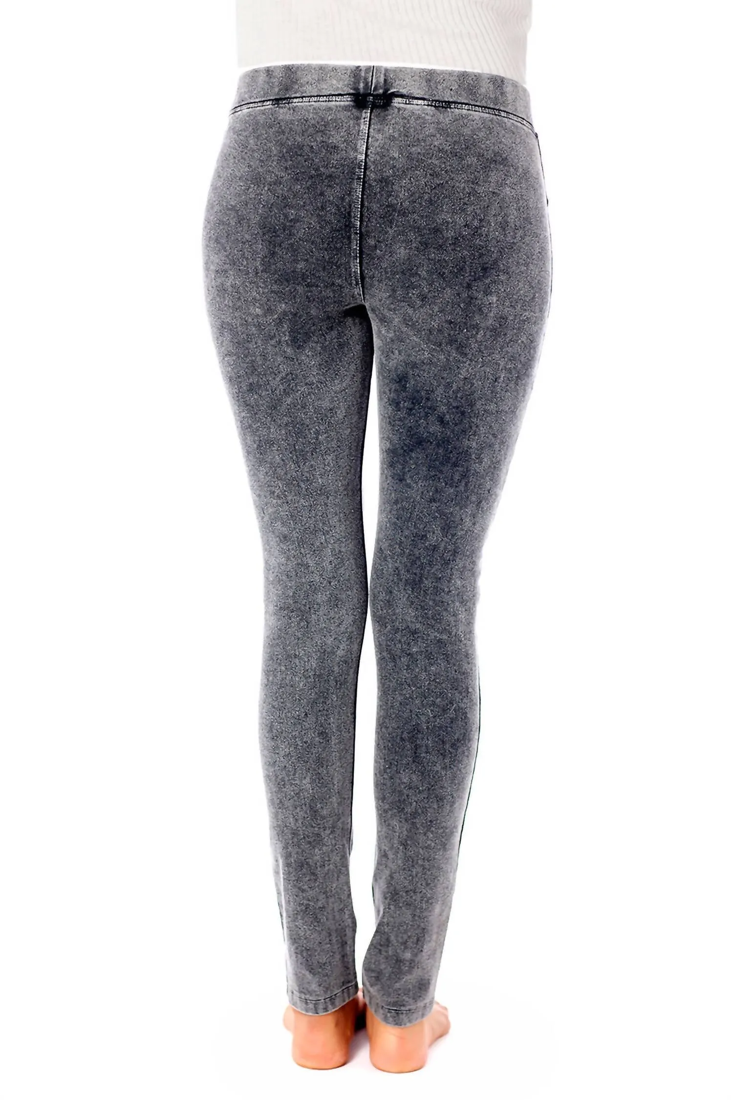 Women's Straight Leg Jegging In Charcoal