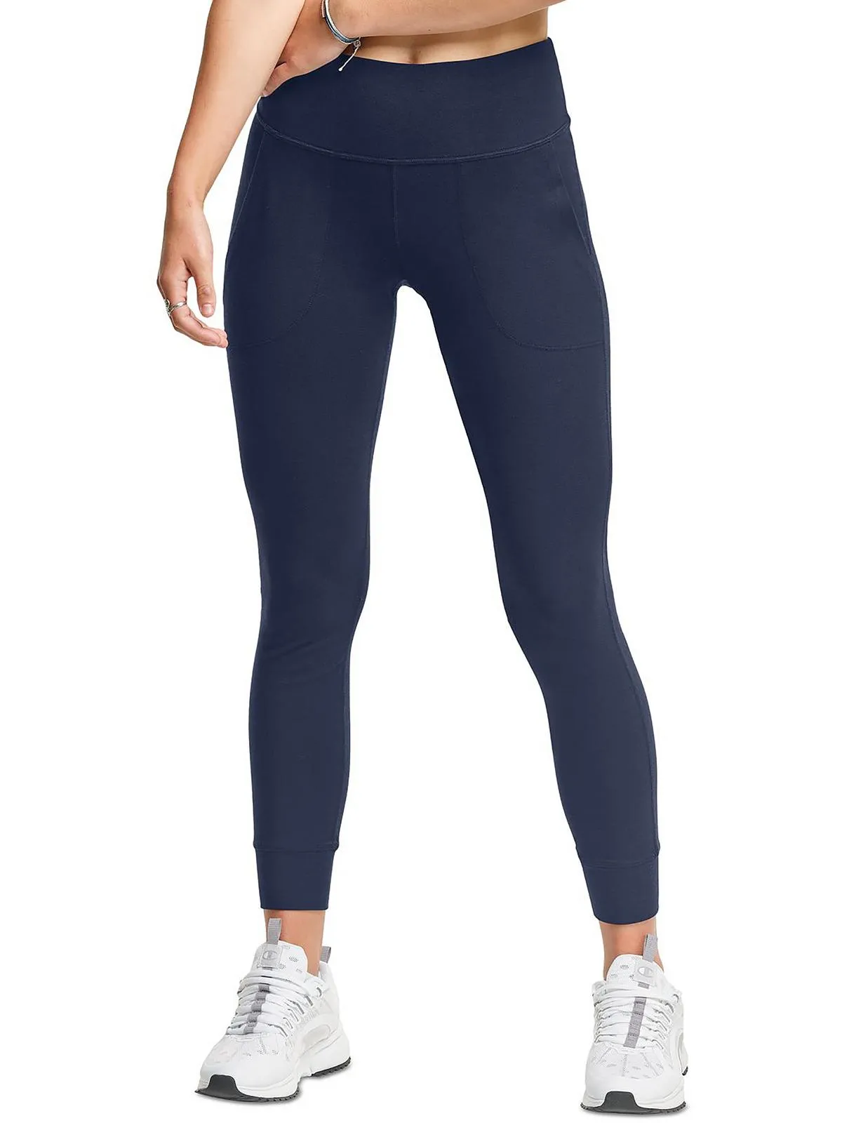 Womens Stretch Mid Rise Leggings