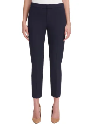 Womens Stretch Waistband Mid Rise Dress Pants