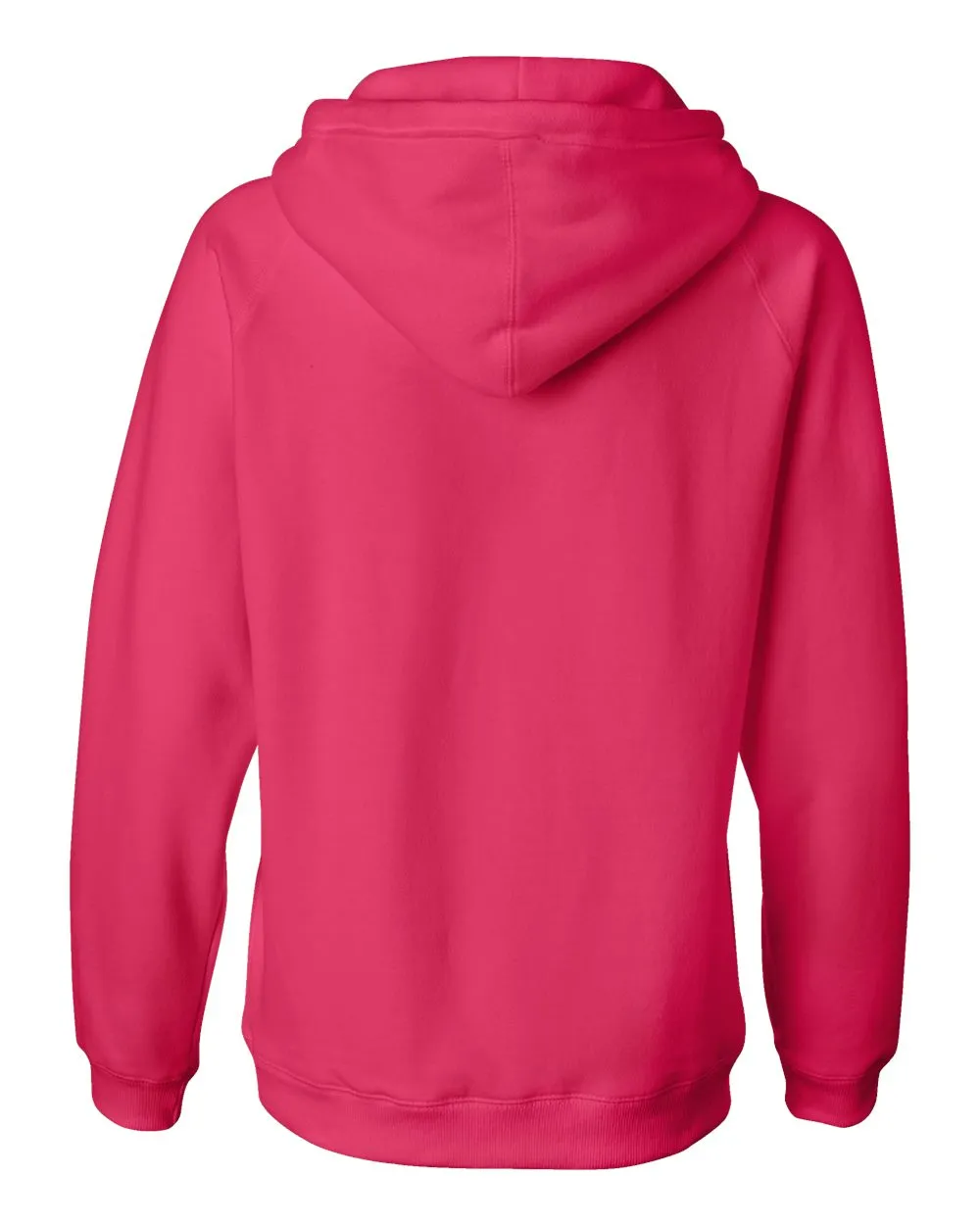 Women's Sueded V-Neck Hooded Sweatshirt
