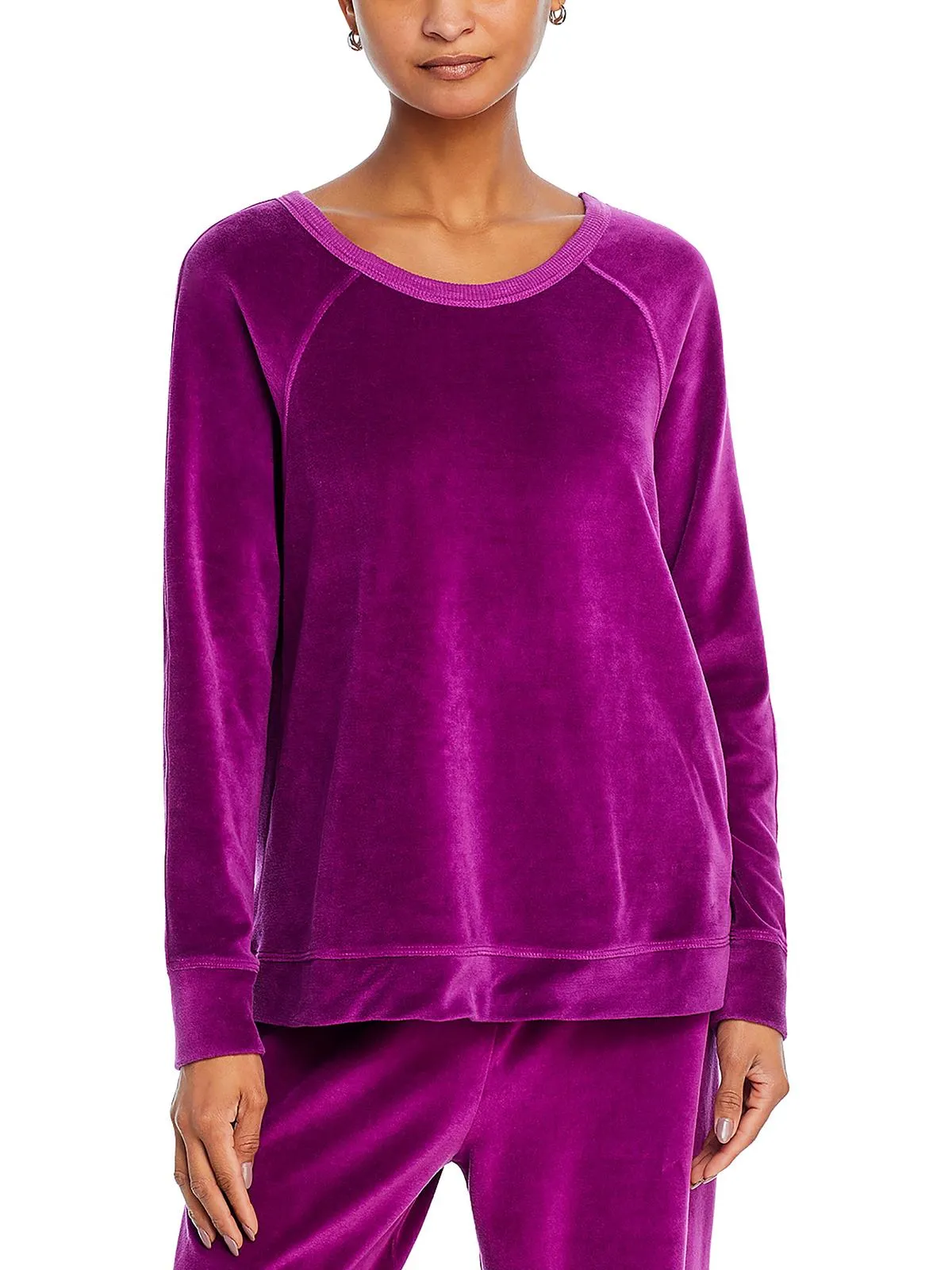 Womens Velvet Long Sleeve Sweatshirt