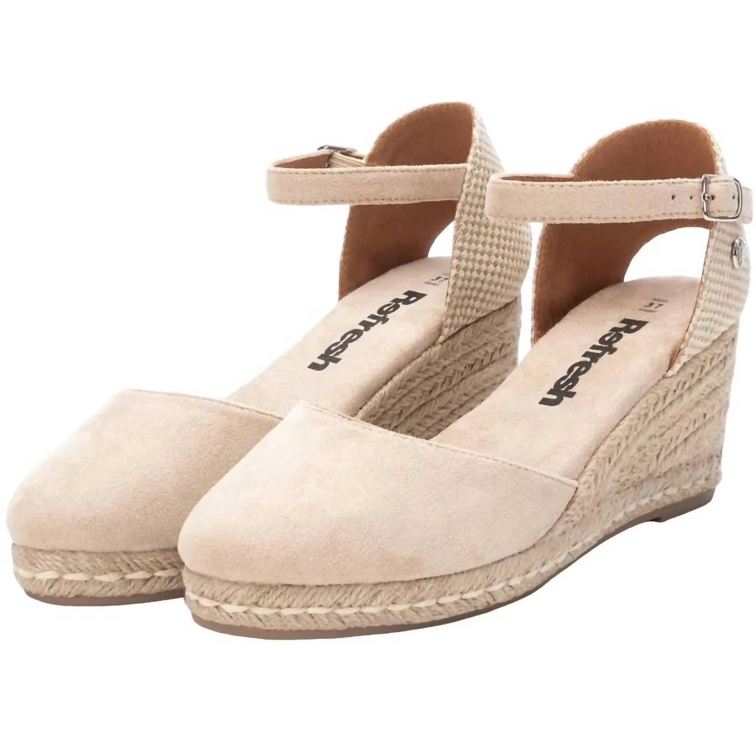 Women's Wedge Sandals In Beige