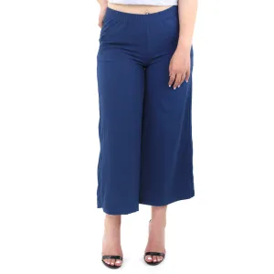 Women's Wide Leg Crop Pant,Navy
