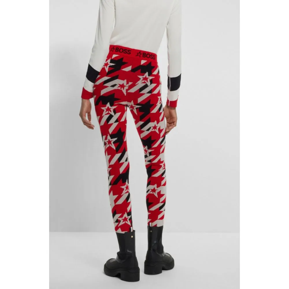 x Perfect Moment virgin-wool leggings with branding