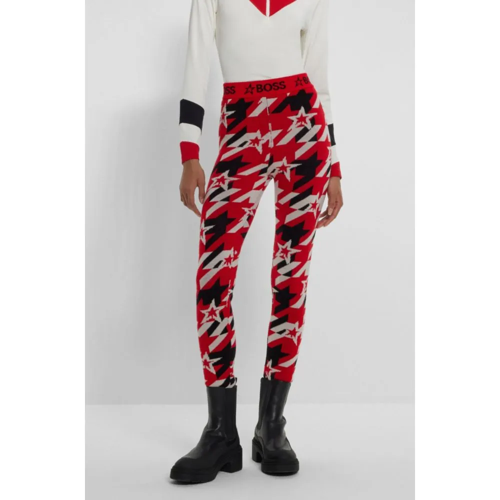 x Perfect Moment virgin-wool leggings with branding
