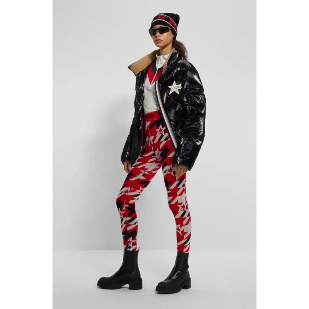 x Perfect Moment virgin-wool leggings with branding